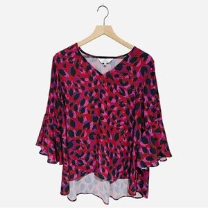 La Roque The Original Multicolor Bell Sleeves Blouse OS